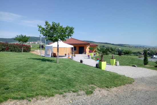 photo d'une partie du domaine du bois de la bosse dans le beaujolais